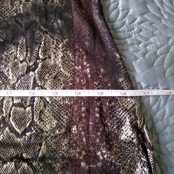 Vintage 00s maxi hooded faux leather velvet dress NWOT - Picture 13 of 14